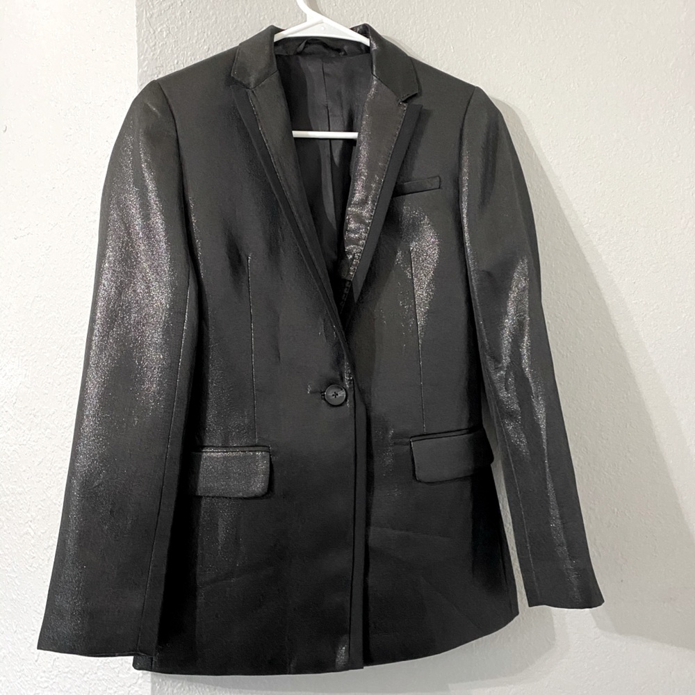Size 0 Armani Exchange Black Shimmery Blazer
